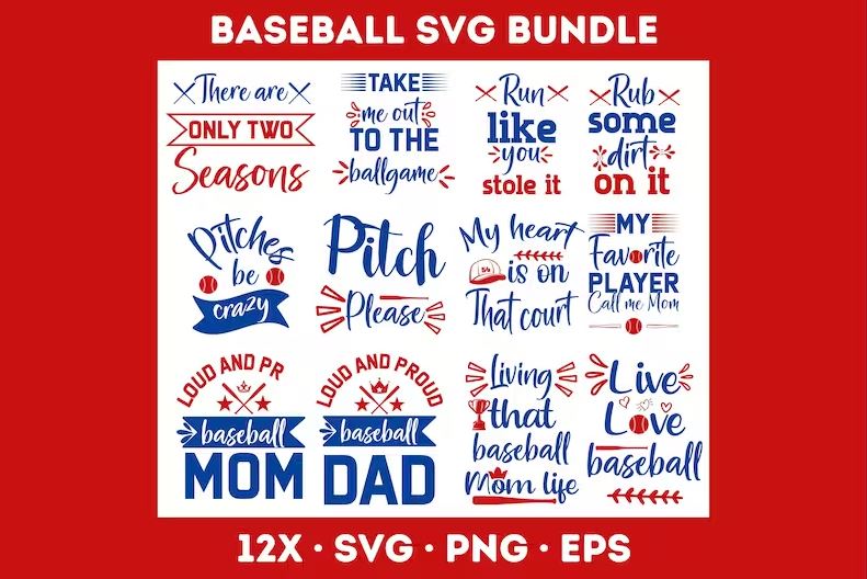 Baseball SVG Bundle, Baseball Svg, Baseball Stitches svg, Baseball Monogram SVG, Baseball Mom SVG, Baseball Clipart, Baseball Cut Files