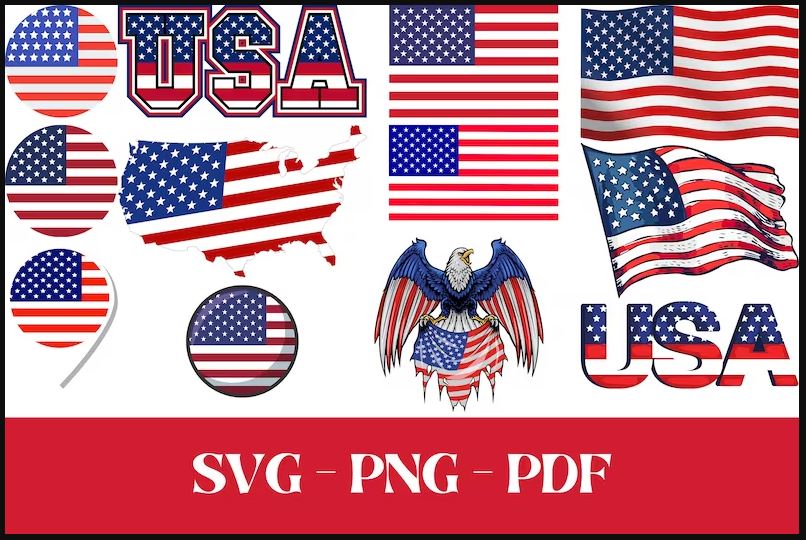 USA Flag svg, us flag svg, USA distressed flag svg, 4th of July svg png, American flag svg, Usa flag png, american flag svg bundle