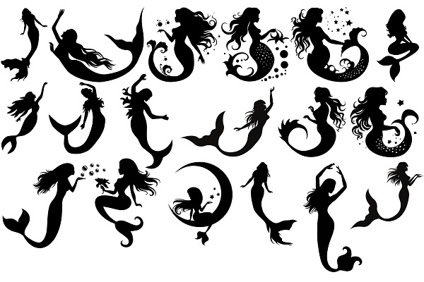 Mermaid SVG Bundle, Mermaid clipart, Mermaid Tail SVG, Mermaid Layer, Cute Mermaid Svg, Mermaid Cut Files, Mermaid Bundle Svg, Mermaid Svg